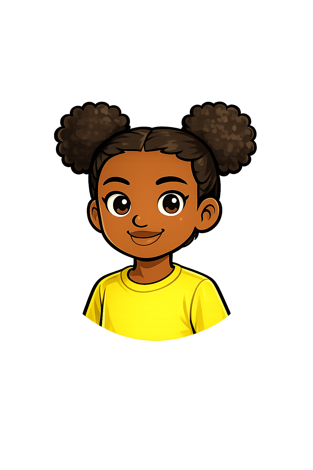 Naomi’s later portrait from the Human V2 artwork folder, with more detailed hair and a softly painted finish.