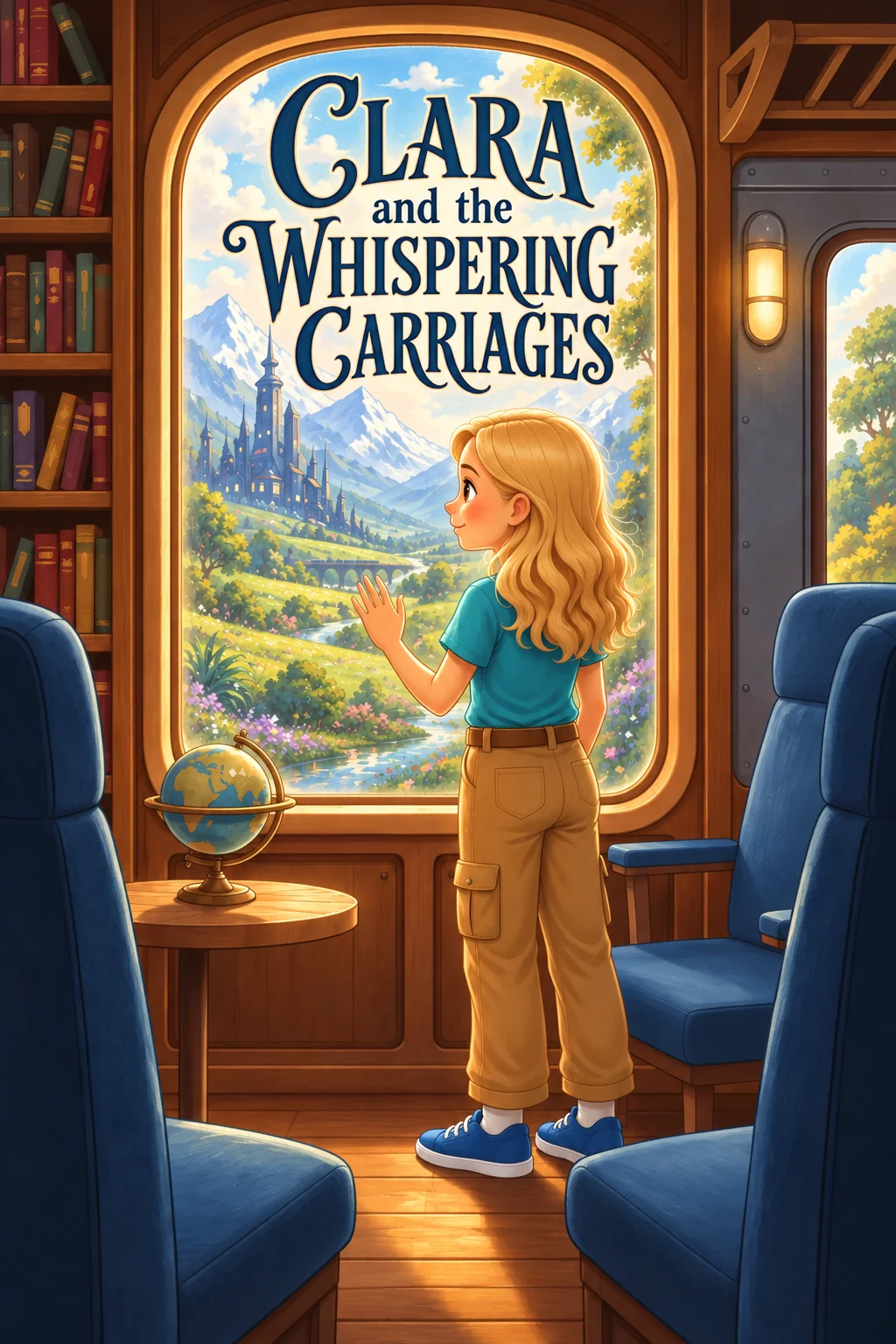 Ilustración de portada de Clara and the Whispering Carriages