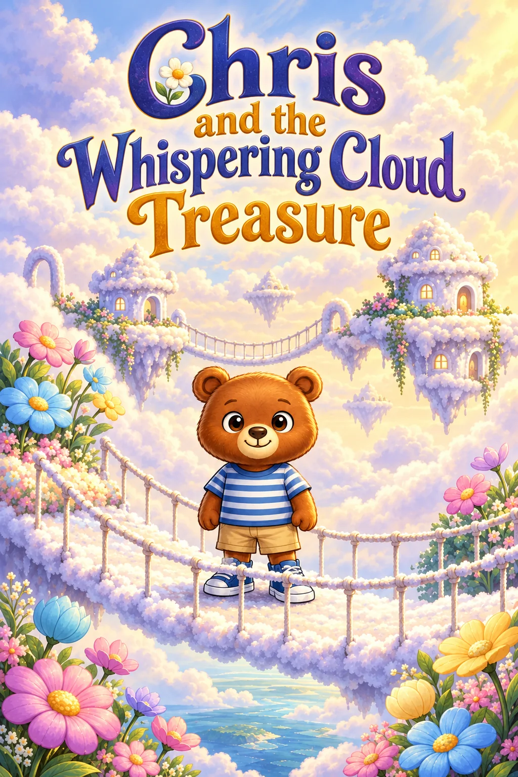 Ilustración de portada de Chris and the Whispering Cloud Treasure