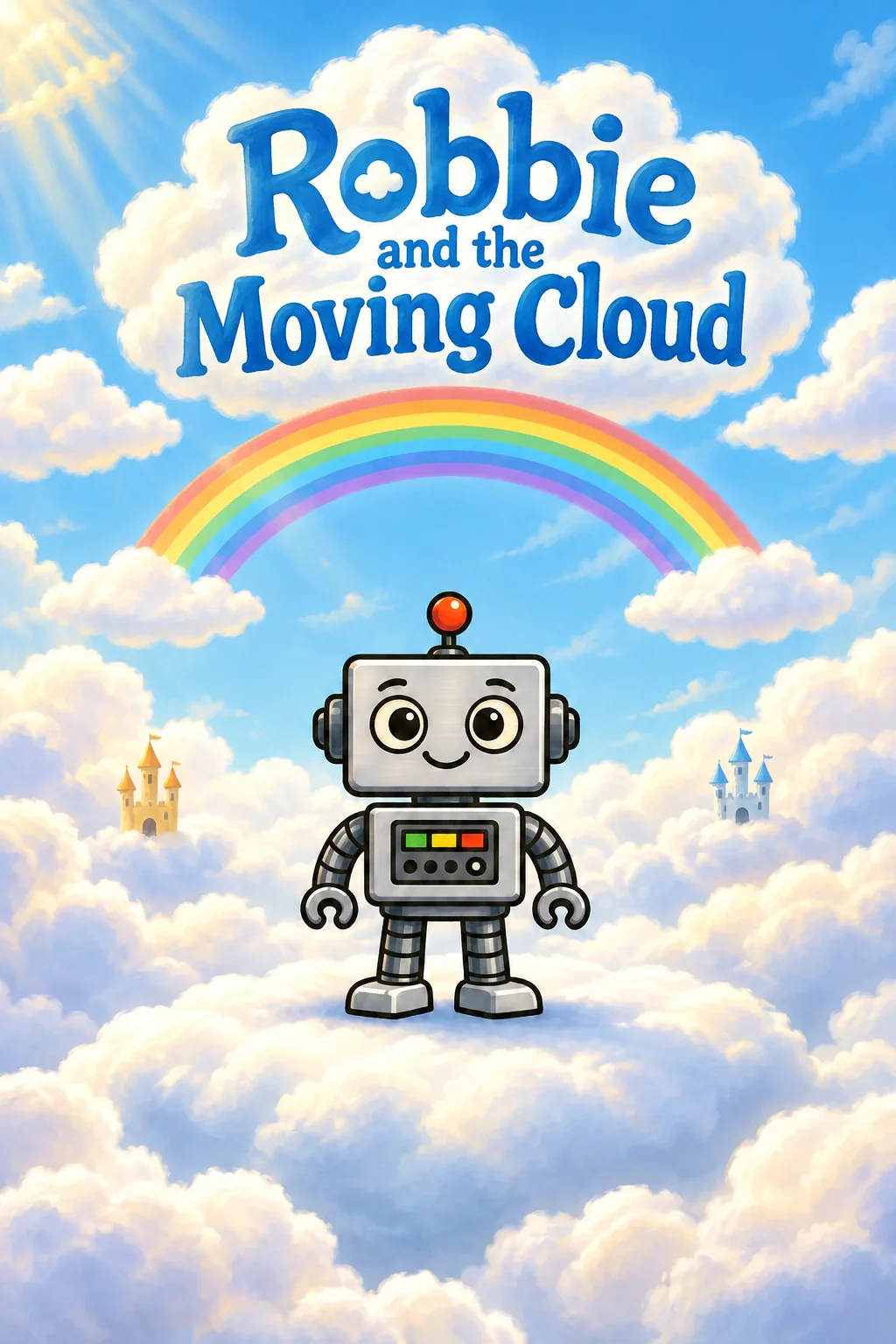 Ilustración de portada de Robbie and the Moving Cloud
