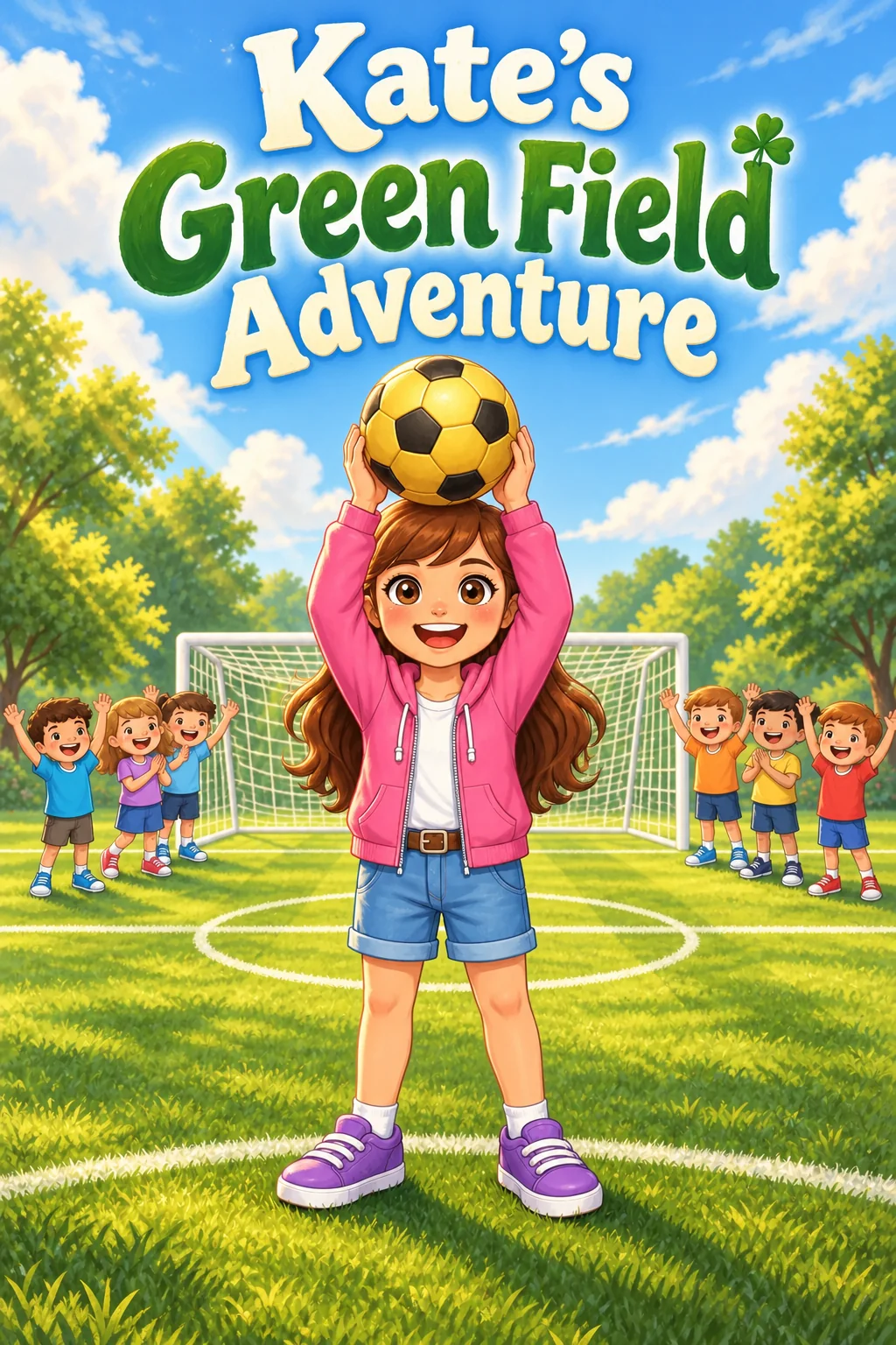 Ilustración de portada de Kate's Green Field Adventure